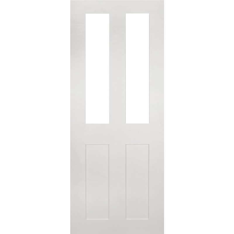 Internal Primed White Eton Clear Glazed Door